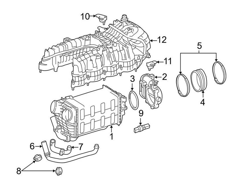 Mercedes Fuel Injection Throttle Body 2781410025